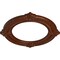 Ekena Millwork Benson Ceiling Medallion (Canopies up to 8"), 13 1/8"OD x 8"ID x 5/8"P, Burnished Mahogany Crackle CM13BNBMC - alternate 3
